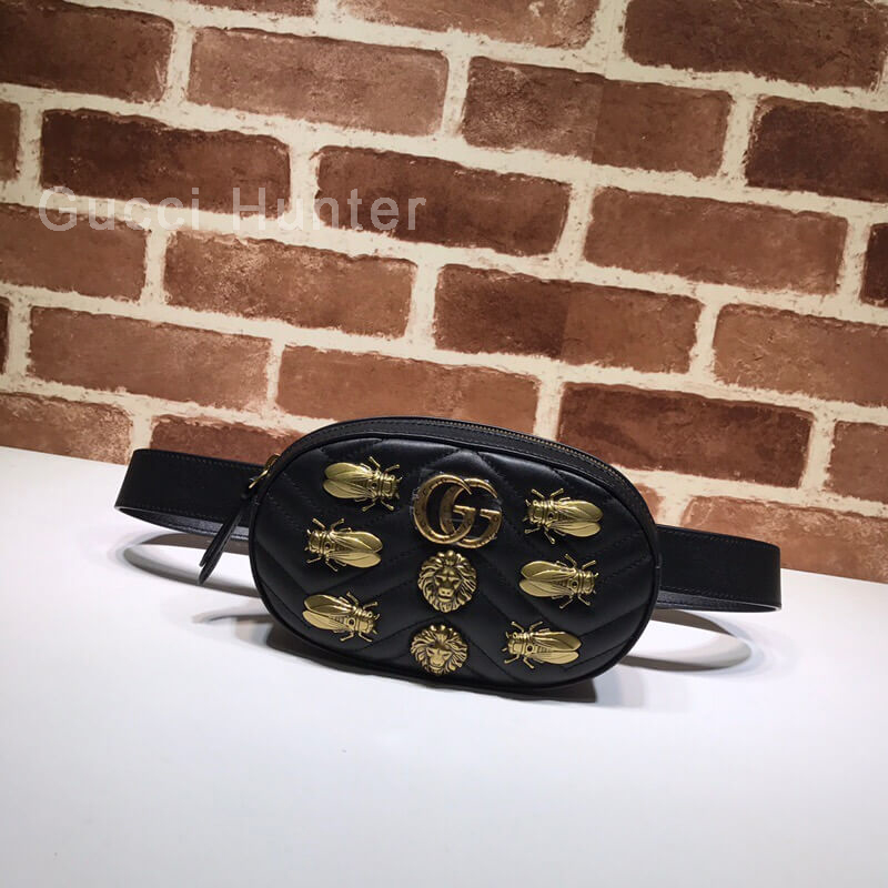 Gucci GG Marmont Belt Black Bag 476434